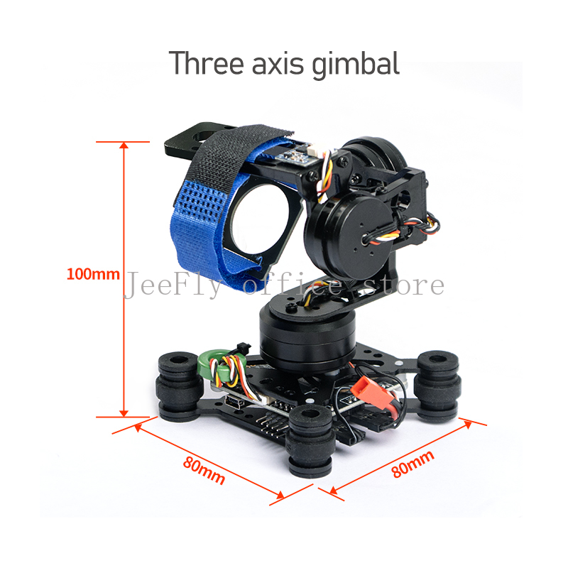 Drone Gimbal 2 Axis - 3-Achsen-Brushless-Gimbal-Kamerahalterung & 32-Bit-Storm32-Controller Broad für Gopro3/Gopro4/SJ4000/Xiaomi