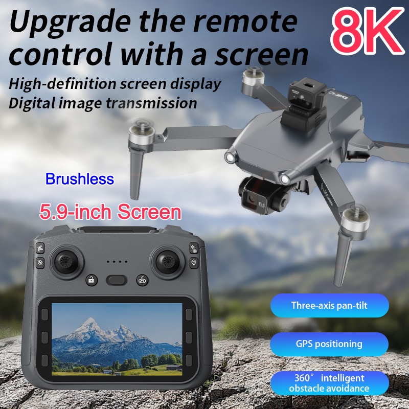 8K ESC Dual-Kamera-Drohne mit  – Drone Gimbal 3 Axis Bewertung und Preis